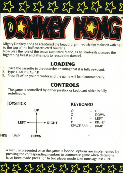 Donkey Kong — box-2D-back (EU)