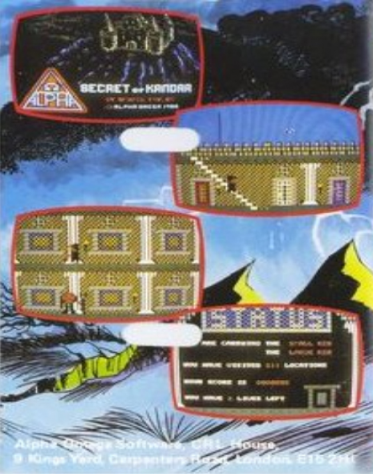Secret of Kandar — box-2D-back (EU)