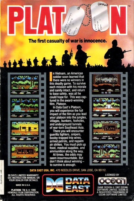 Platoon — box-2D-back (US)