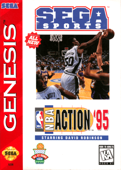 Nba Action '95 Starring David Robinson box art