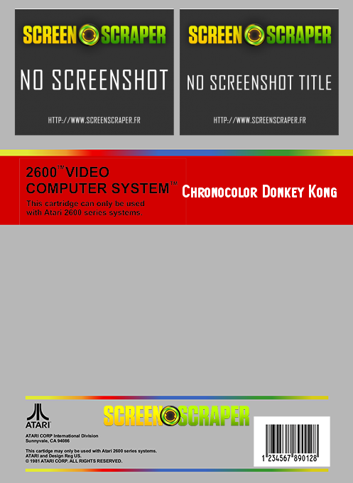 Chronocolor Donkey Kong — box-2D-back (SS)