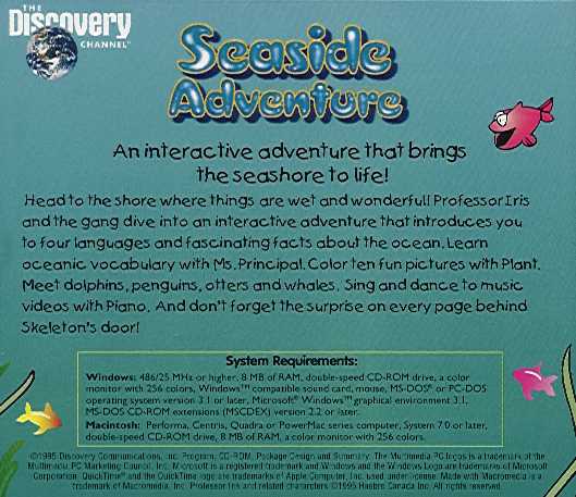 Professor Iris' Fun Field Trip: Seaside Adventure — box-2D-back (WOR)
