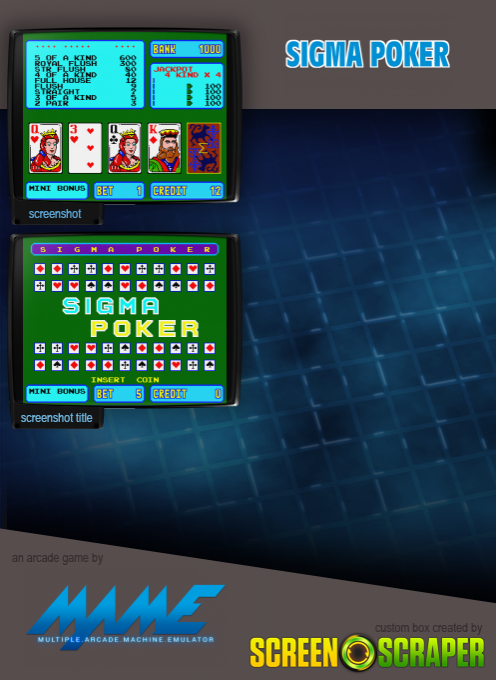 Sigma Poker — box-2D-back (SS)