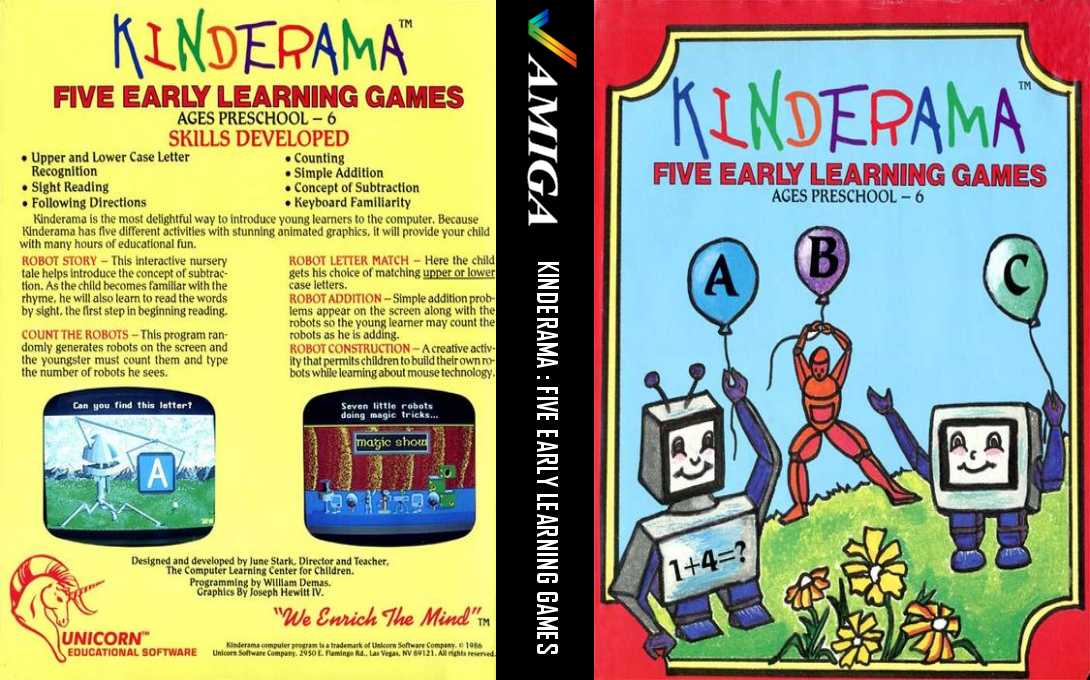 Kinderama - Five Early Learning Games — box-texture (WOR)