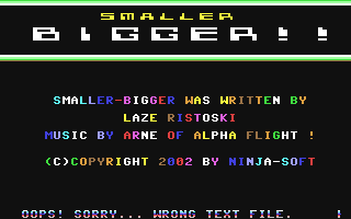 Smaller-Bigger — sstitle (WOR)