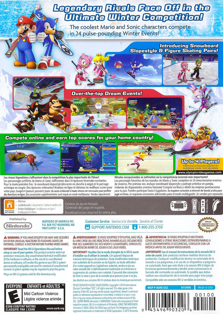 Mario & Sonic at the Sochi 2014 Olympic Winter Games — box-2D-back (US)