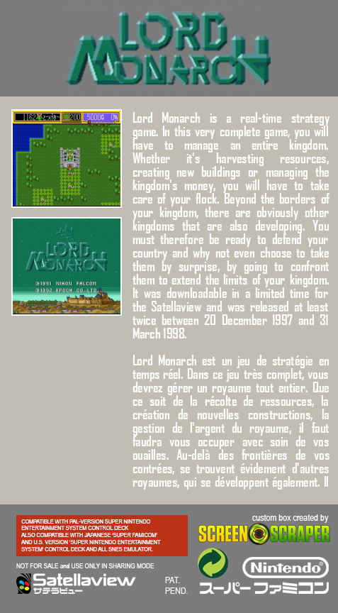 Lord Monarch — box-2D-back (SS)