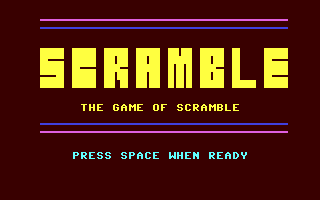The Game Of Scramble — sstitle (WOR)