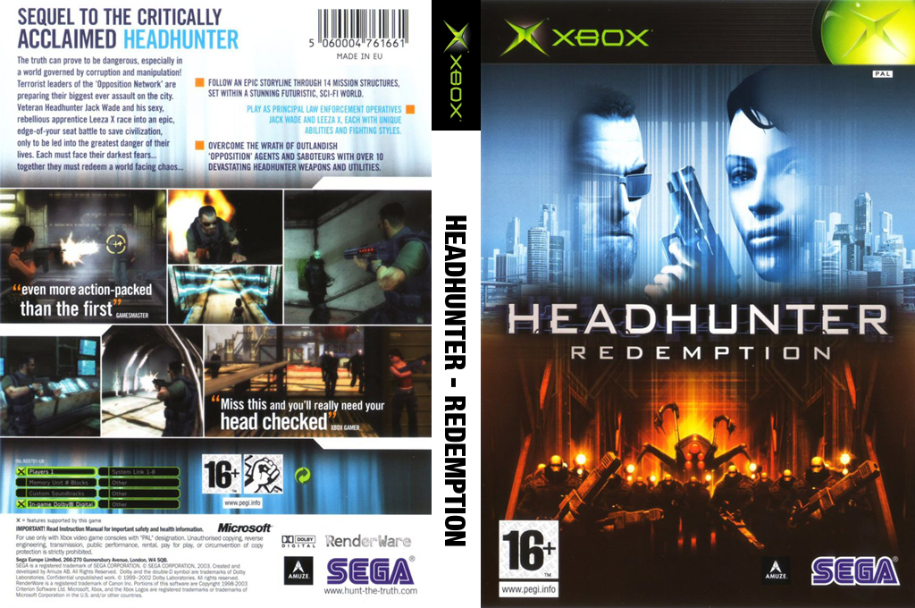 Headhunter - Redemption — box-texture (EU)