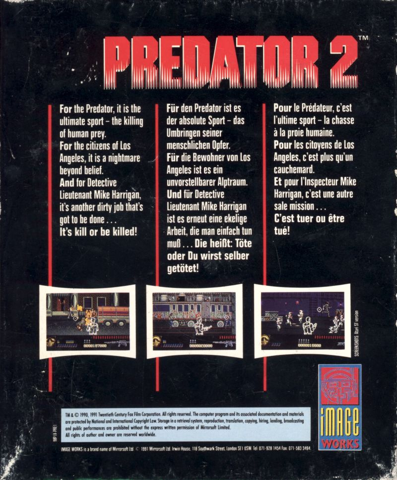 Predator 2 — box-2D-back (EU)