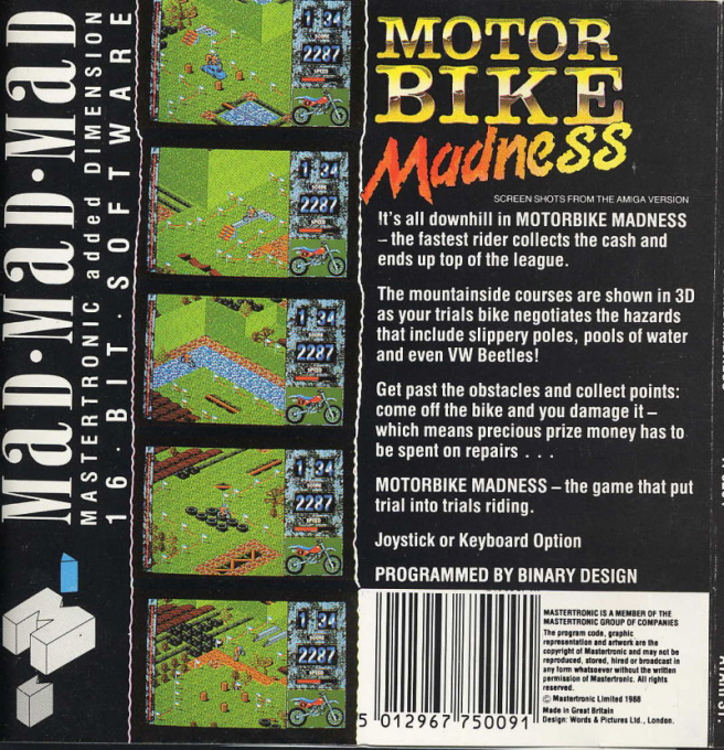 Motorbike Madness — box-2D-back (EU)