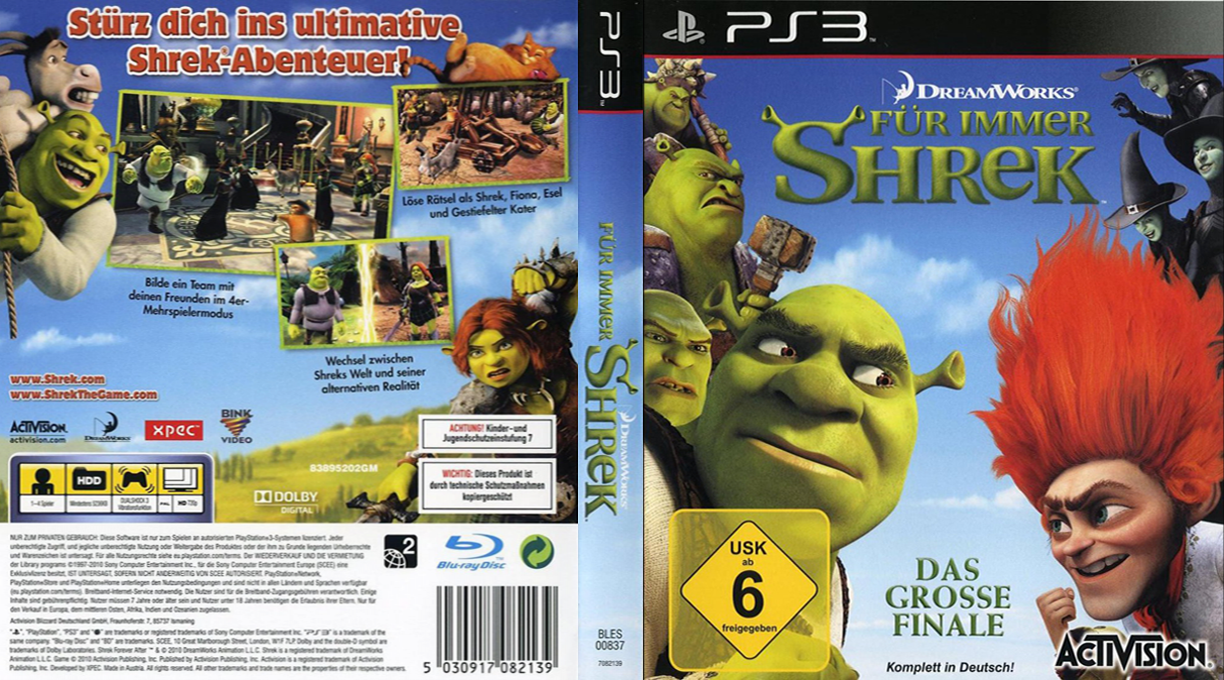 DreamWorks Shrek Forever After — box-texture (DE)