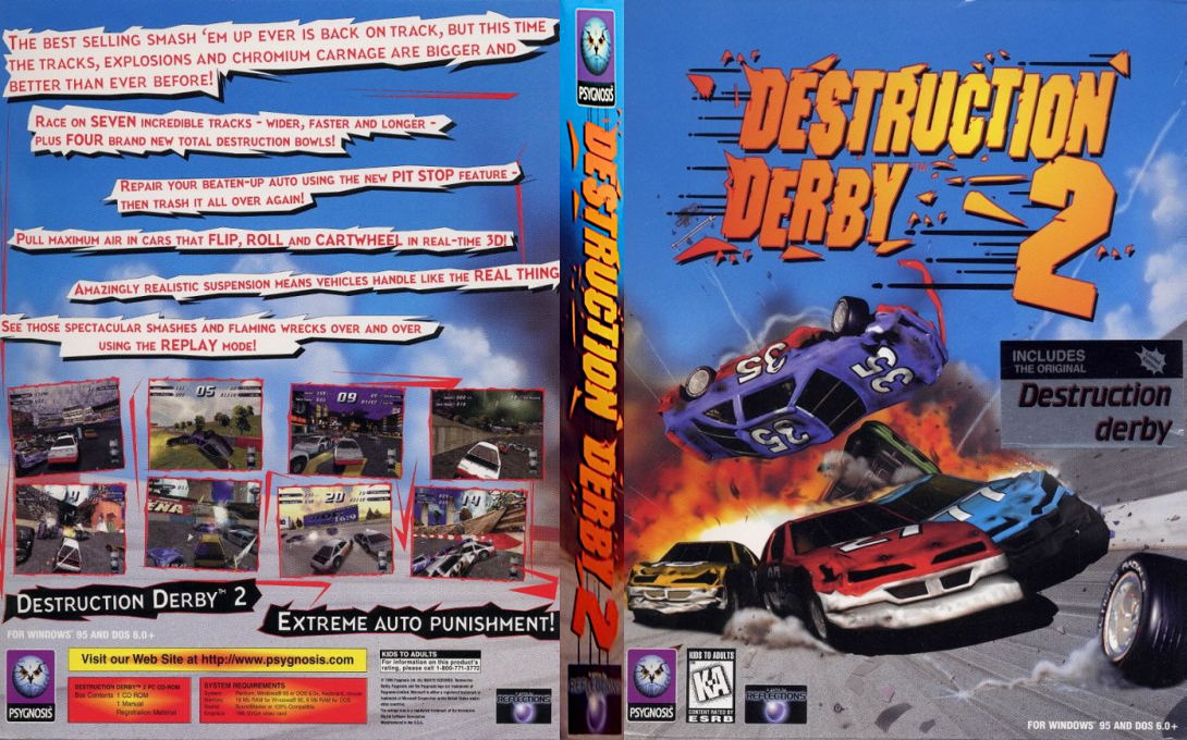 Destruction Derby 2 — box-texture (US)