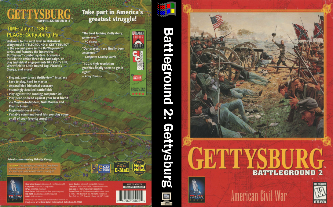 Battleground 2: Gettysburg — box-texture (WOR)
