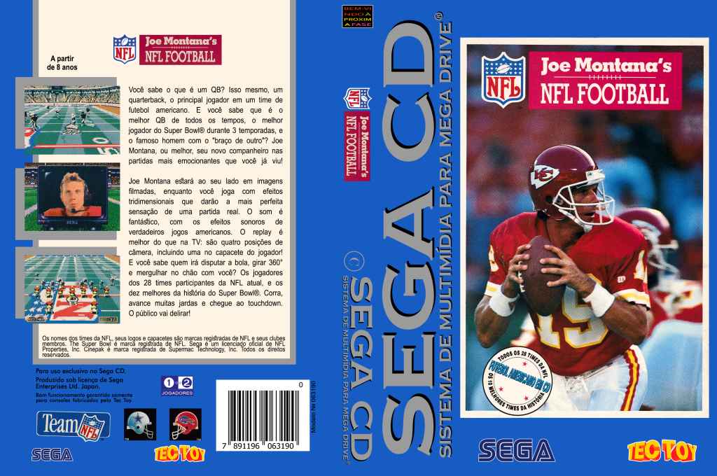 Joe Montana's NFL Football — box-texture (BR)
