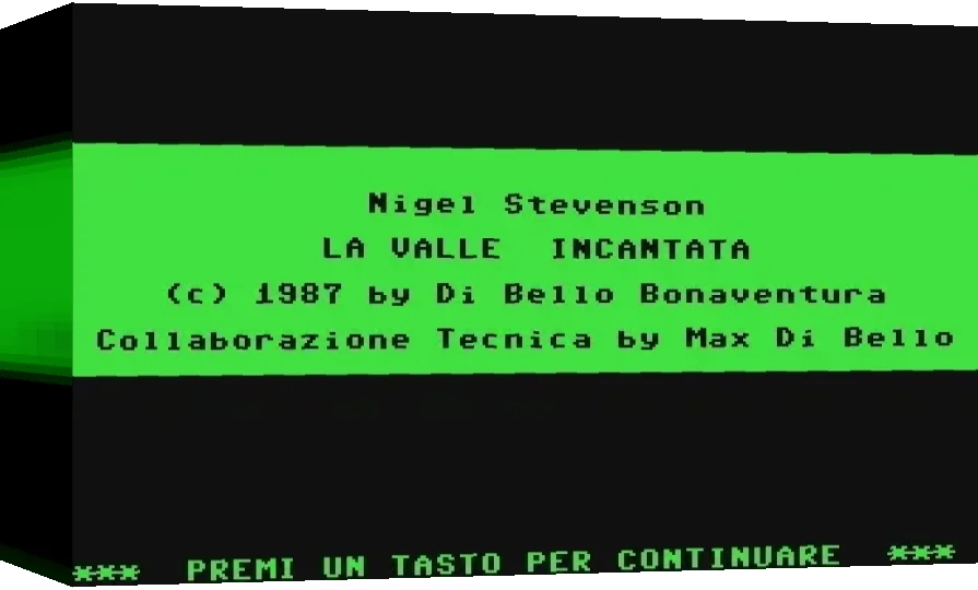 Nigel Stevenson : La Valle Incantata — box-3D (WOR)