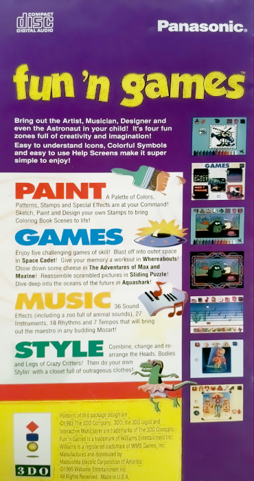 Fun 'n Games — box-2D-back (US)
