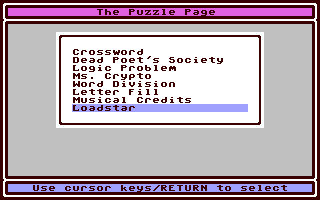 The Puzzle Page #101 — ss (WOR)