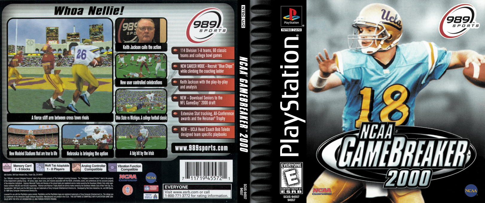 Ncaa Gamebreaker 2000 — box-texture (US)