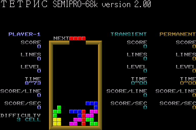 Tetris Semipro-68k — ss (WOR)