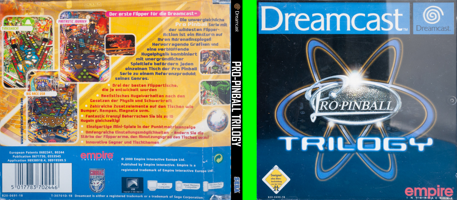 Pro Pinball Trilogy — box-texture (DE)