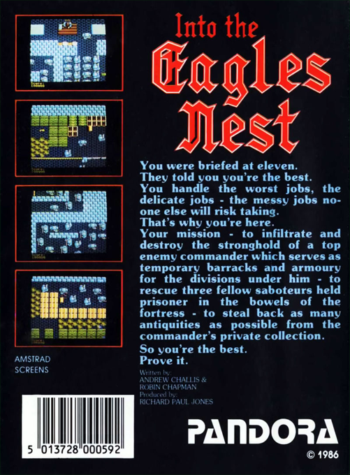 Into The Eagle's Nest — box-2D-back (EU)