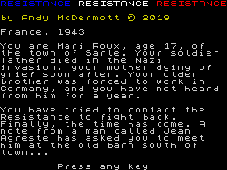 Resistance — ss (WOR)