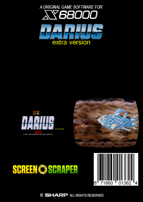 Darius Extra Version — box-2D-back (SS)