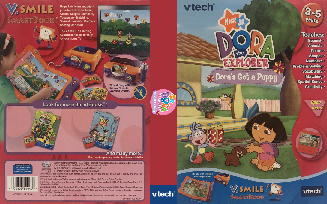 Dora the Explorer - Dora's Got a Puppy — box-texture (US)