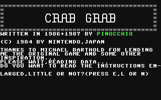 Crab Grab — sstitle (WOR)