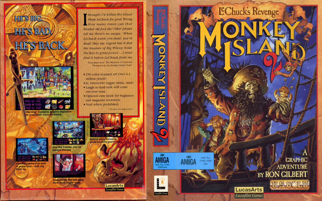 Monkey Island 2 - LeChuck's Revenge — box-texture (EU)