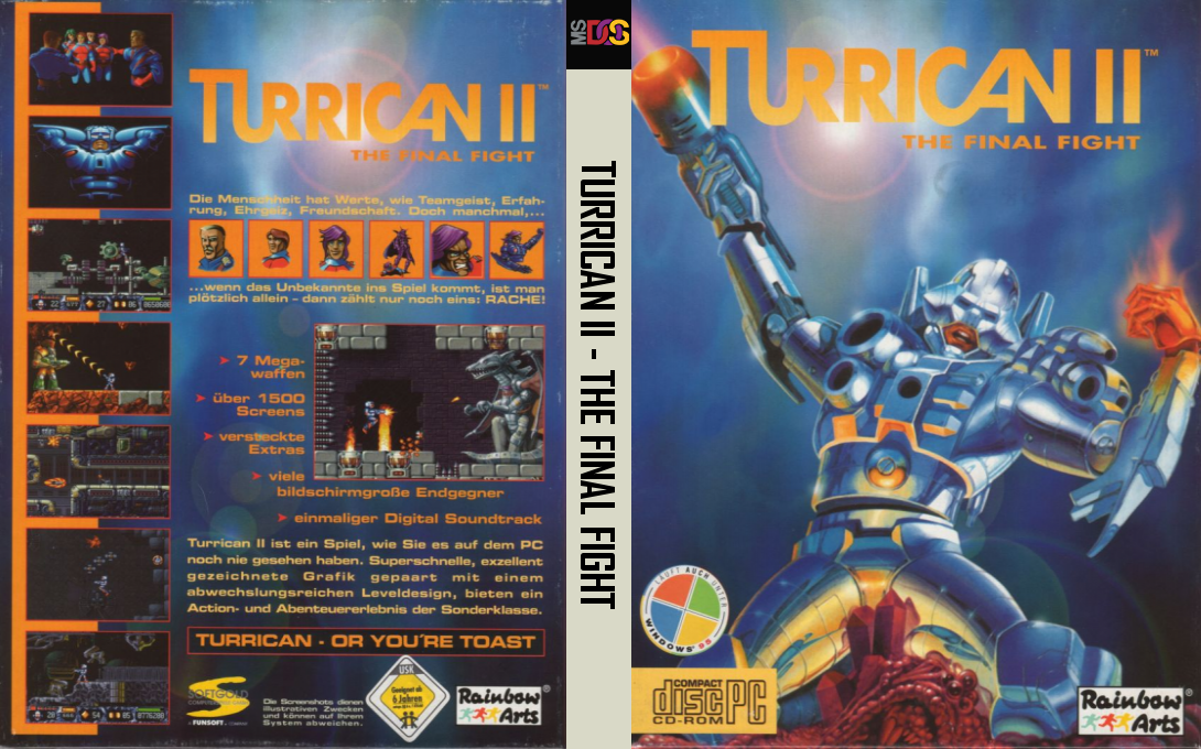 Turrican 2 - The Final Fight — box-texture (DE)