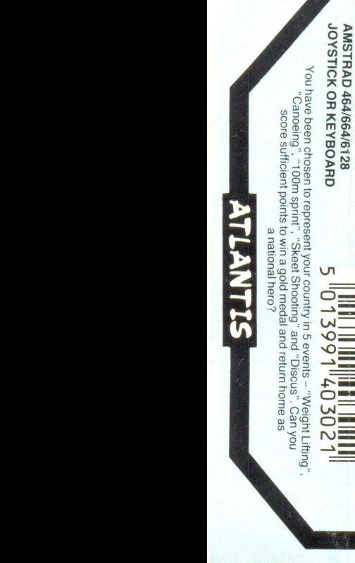 Olympiad '86 — box-2D-back (EU)