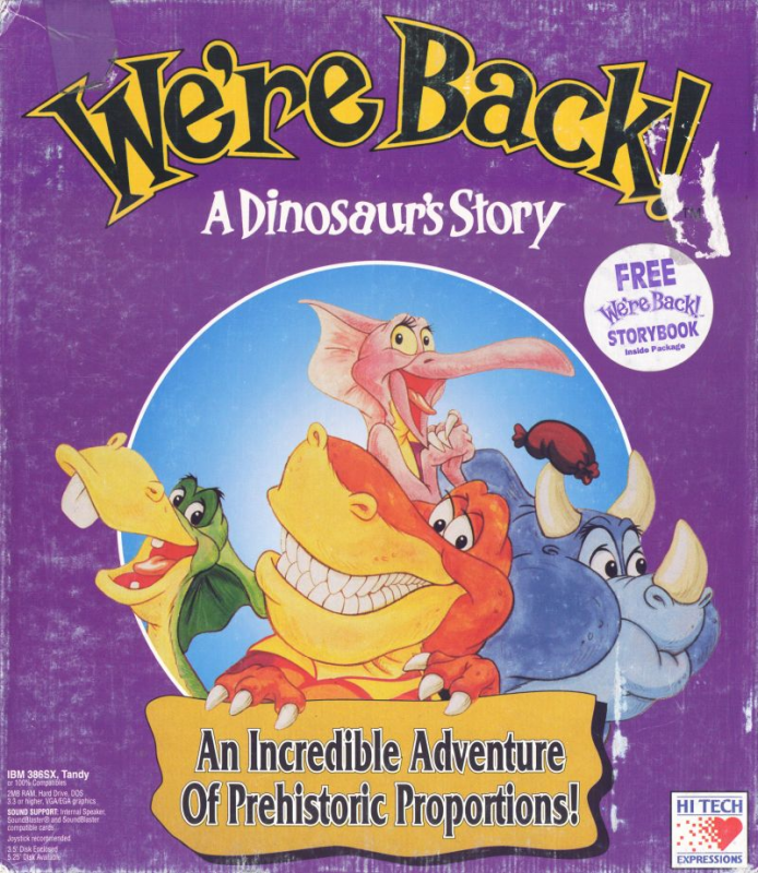 We're Back! - A Dinosaur's Story box art