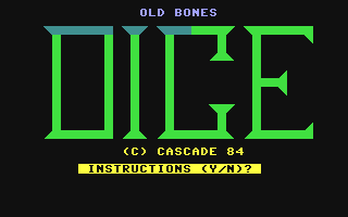Old Bones Dice — sstitle (WOR)