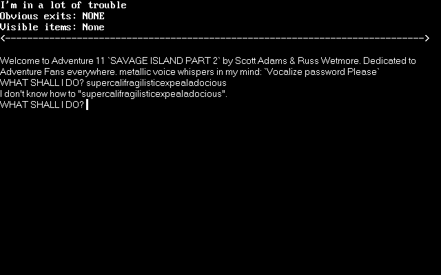 Savage Island Part 2 — ss (WOR)