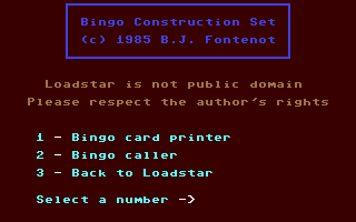 Bingo Construction Set — sstitle (WOR)
