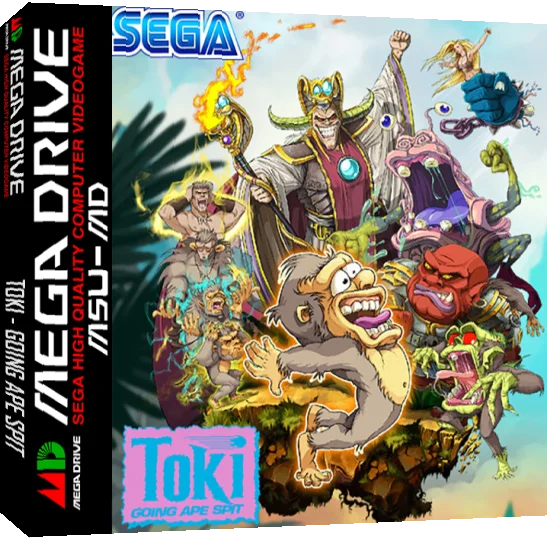Toki : Going Ape Spit — box-3D (WOR)