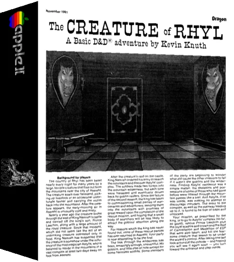 Eamon 193 - The Creature of Rhyl — box-3D (WOR)