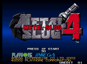 Metal Slug 4 — sstitle (WOR)