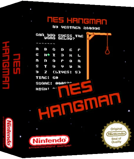NES Hangman — box-3D (SS)