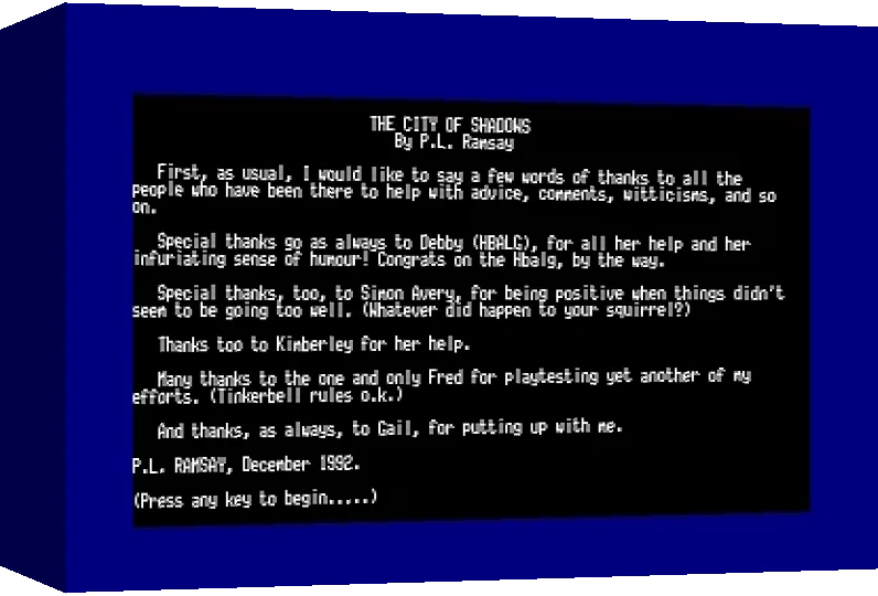 City Of Shadows, The — box-3D (WOR)