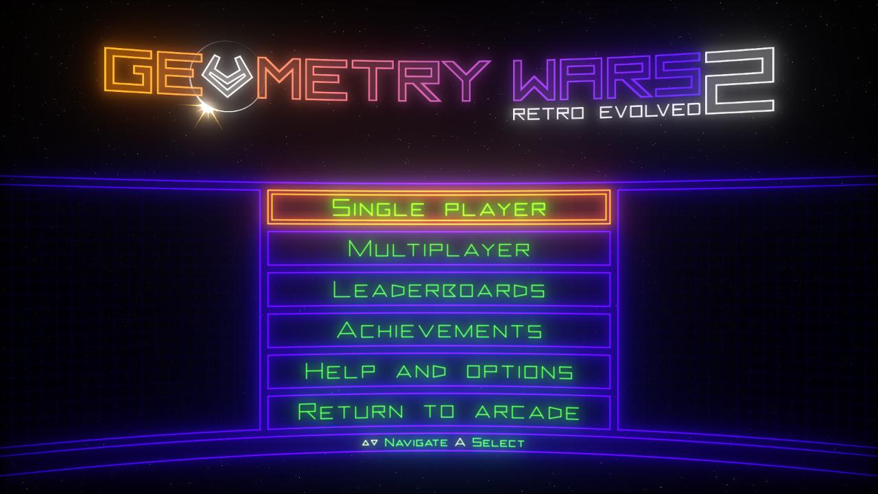 Geometry Wars - Retro Evolved — sstitle (WOR)