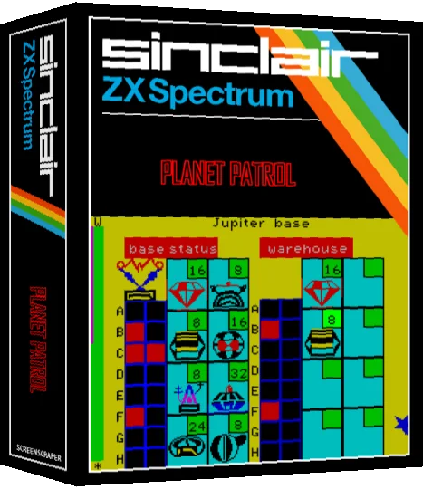 Planet Patrol — box-3D (SS)