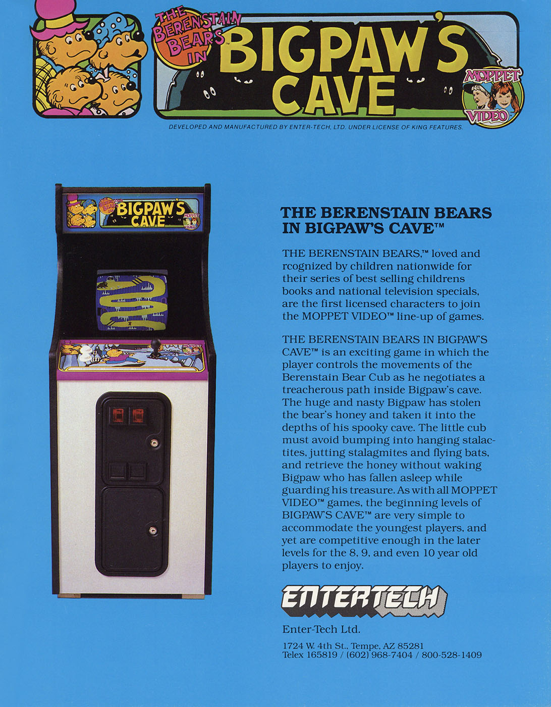 Berenstain Bears In Big Paw's Cave, The box art
