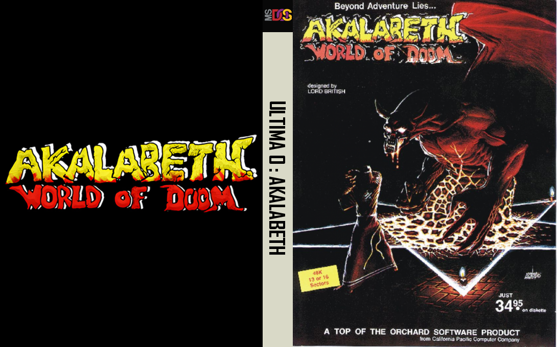 Akalabeth - World of Doom — box-texture (US)