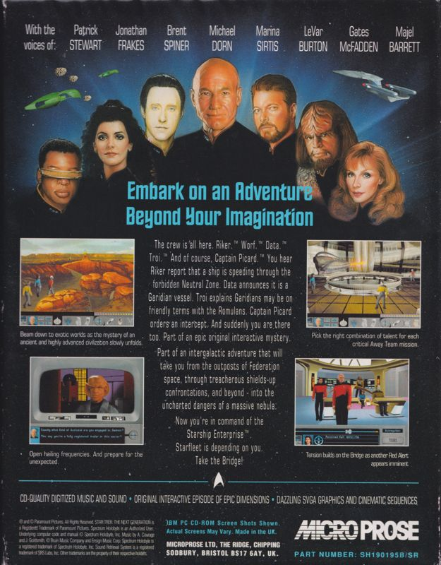 Star Trek The Next Generation - A Final Unity — box-2D-back (EU)