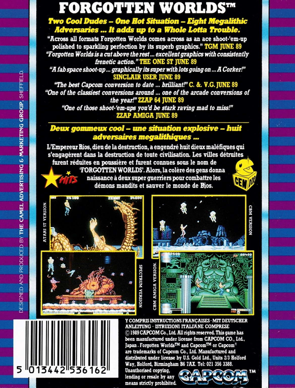Forgotten Worlds — box-2D-back (EU)