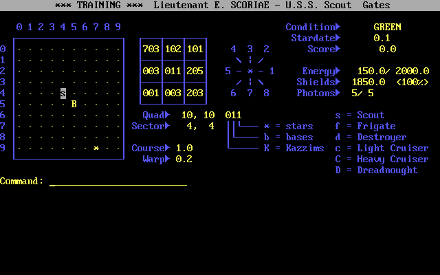 Star Ship Command — ss (WOR)