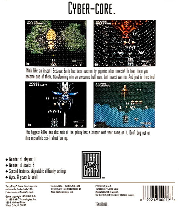 Cyber-Core — box-2D-back (US)